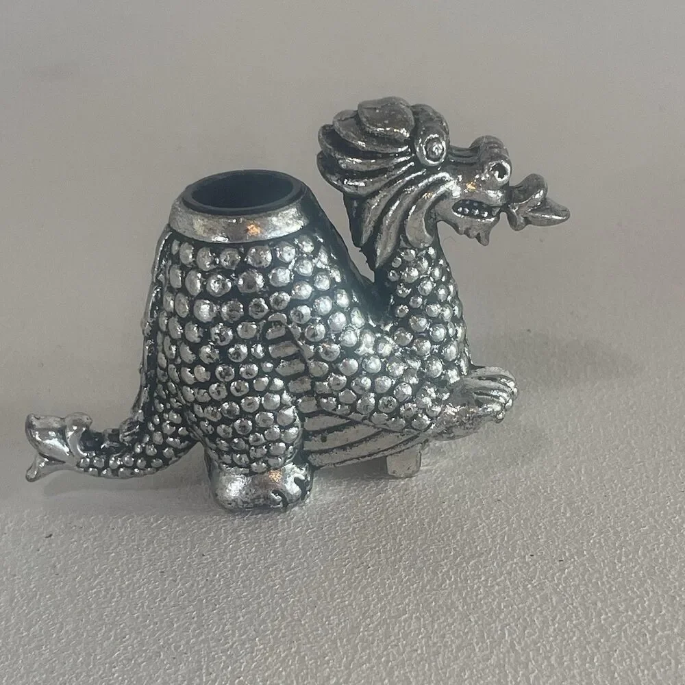 Metal Dragon Candle Holder Breath Fire